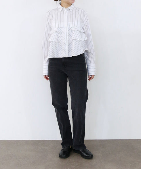 layered raffle blouse